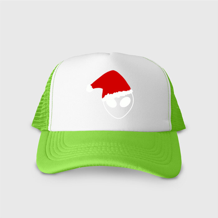 Кепка тракер с сеткой Alien Santa Claus фото