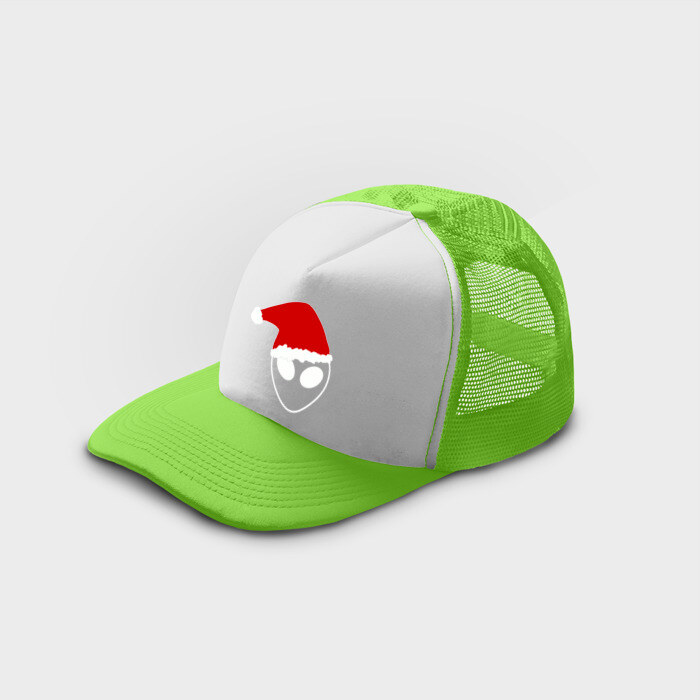 Кепка тракер с сеткой Alien Santa Claus фото